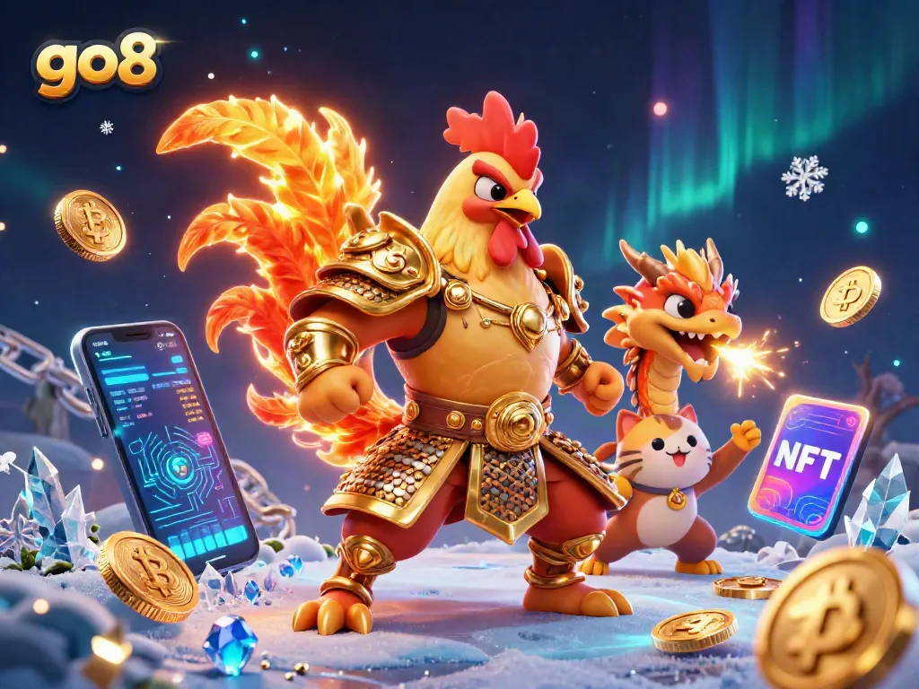 Engage with go8's thrilling casino experience featuring vibrant characters, crypto elements, and dynamic gameplay.