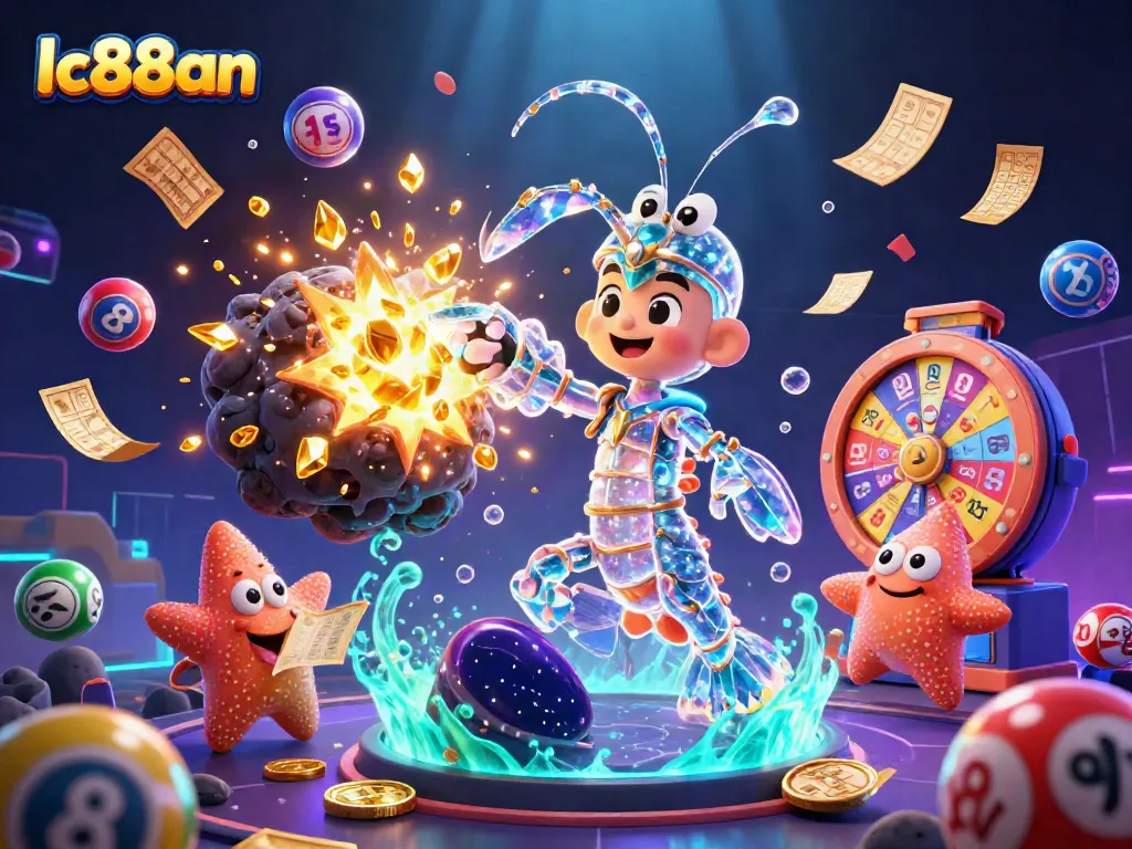 Experience thrilling gaming action at lc88an with vibrant lottery and casino elements.