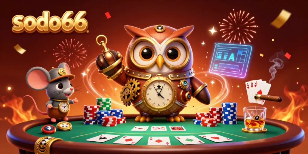 Engage with sodo66 in a vibrant and immersive 3D casino world full of excitement and magical elements.