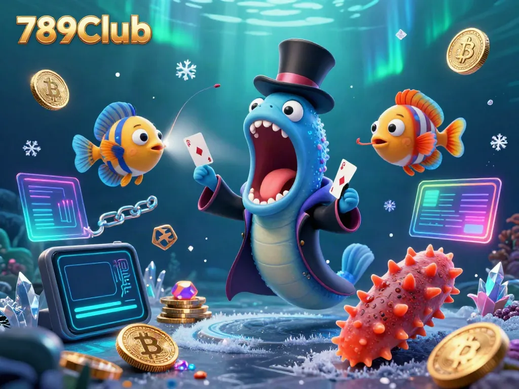 Reveal thrilling magic acts with 789Club's underwater characters and dazzling casino elements.