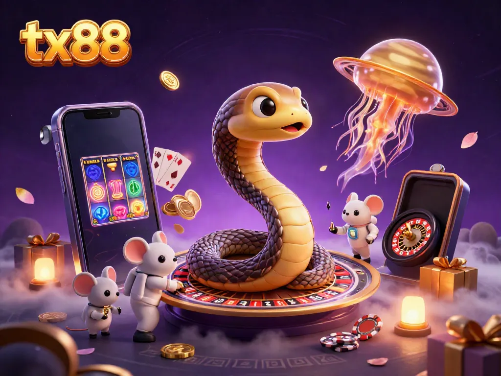 Experience thrilling gaming opportunities at tx88 with a cosmic casino adventure illustrated dynamically.