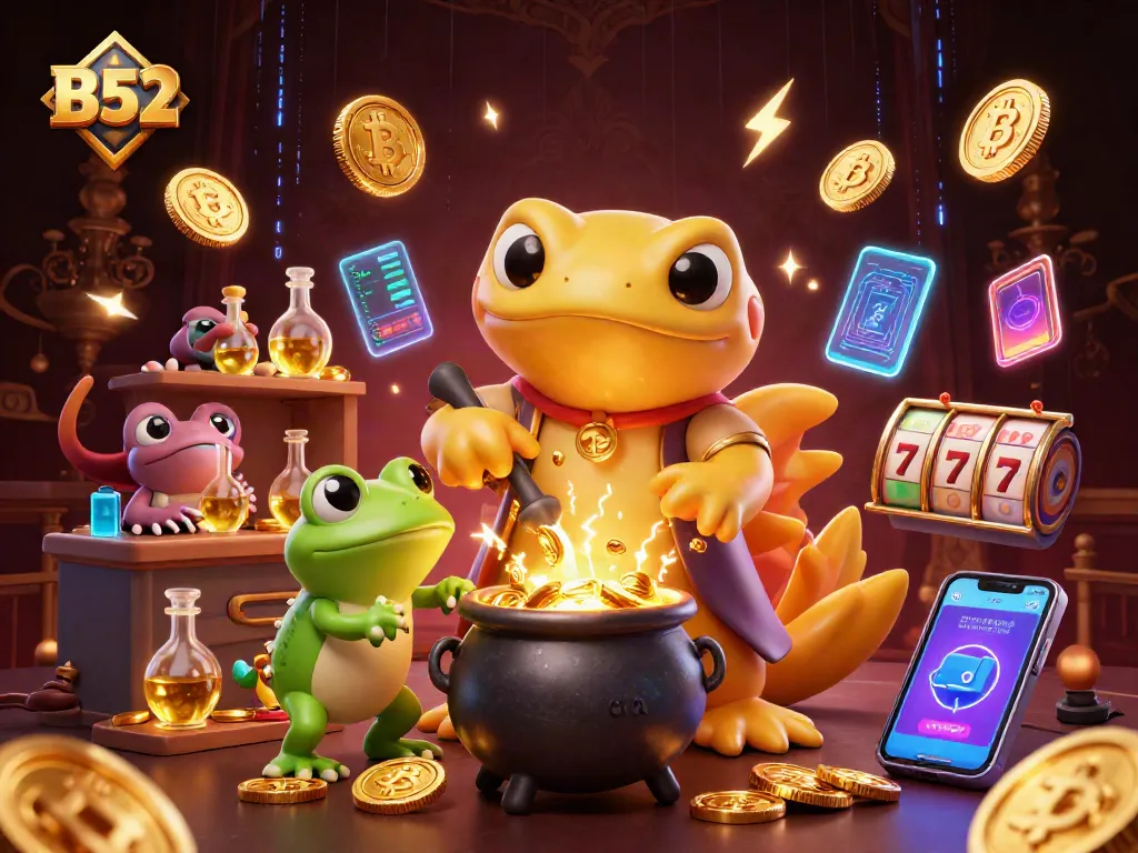 Experience the thrilling B52 casino adventure with a golden salamander alchemist and elixirs.