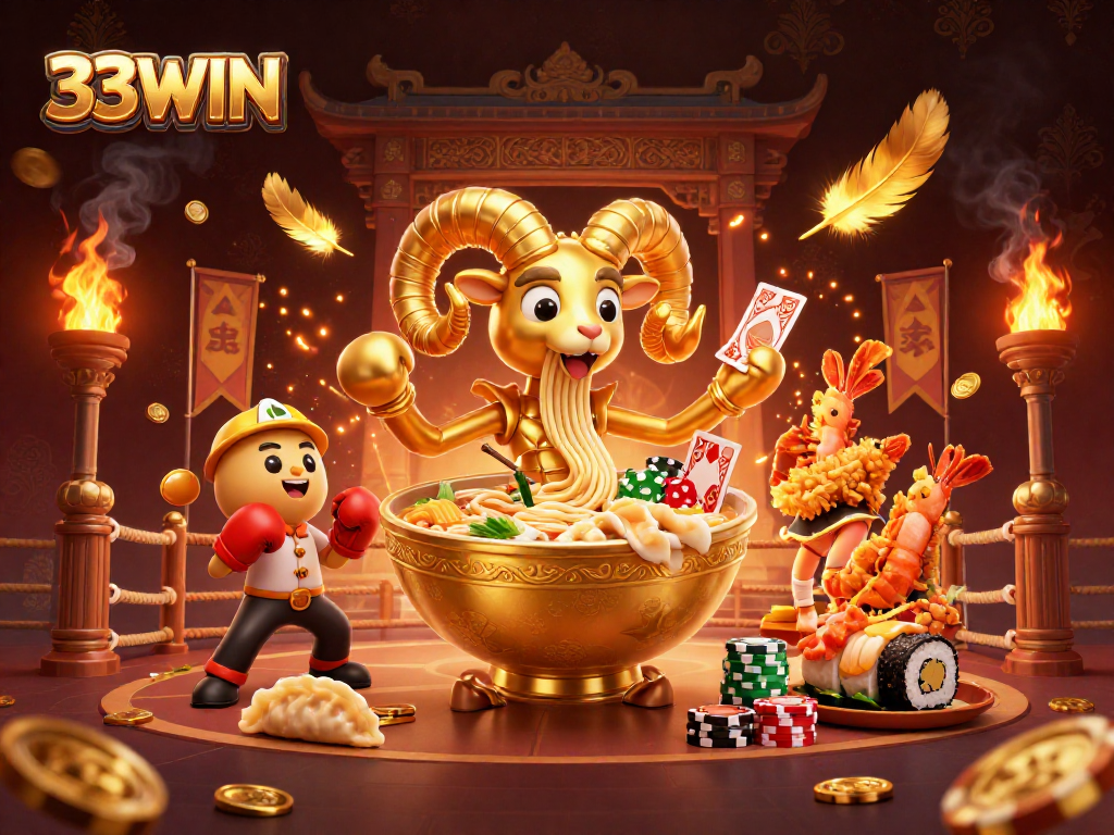 Engage with dynamic gambling action at 33WIN featuring vibrant casino characters.