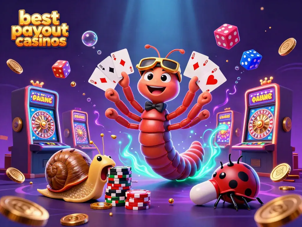 Experience the best payout casinos with colorful gaming elements and lively characters.